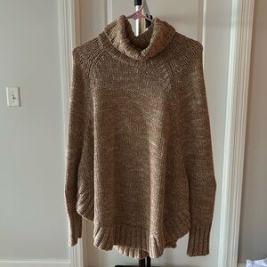 Michael Kors rose pink poncho sweater